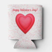 Valentinstag Extravagantes Rotes Herz Dosenkühler (Rückseite)