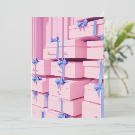 Valentinstag Extravaganza Einladung (Stehend Vorderseite)