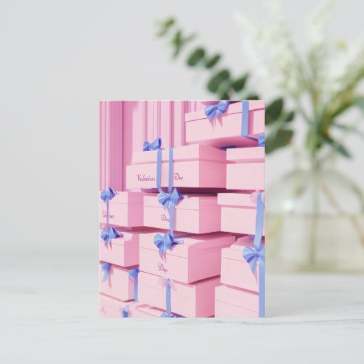 Valentinstag Extravaganza Postkarte (Stehend Vorderseite)