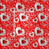 Valentinstag Fabric Stoff (Kachel)