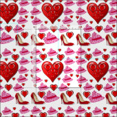Valentinstag Fabric Stoff (Kachel)