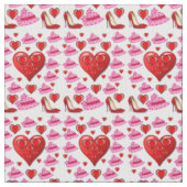 Valentinstag Fabric Stoff (Nahaufnahme)