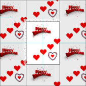 Valentinstag Fabric Stoff (Kachel)