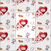 Valentinstag Fabric Stoff (Kachel)