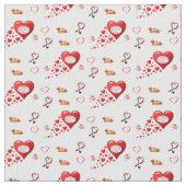 Valentinstag Fabric Stoff (Nahaufnahme)
