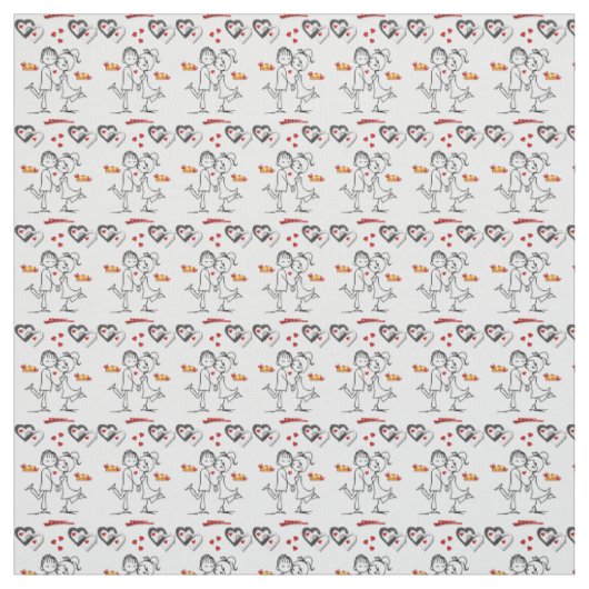 Valentinstag Fabric Stoff (Muster)