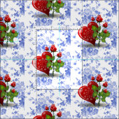 Valentinstag Fabric Stoff (Kachel)
