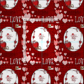 Valentinstag Fabric Stoff (Kachel)