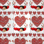 Valentinstag Fabric Stoff (Kachel)