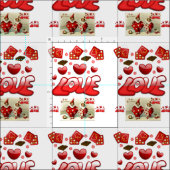 Valentinstag Fabric Stoff (Kachel)