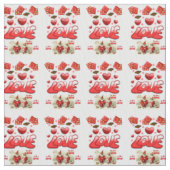 Valentinstag Fabric Stoff (Nahaufnahme)