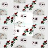 Valentinstag Fabric Stoff (Kachel)