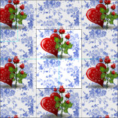 Valentinstag Fabric Stoff (Kachel)