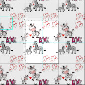 Valentinstag Fabric Stoff (Kachel)