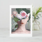 Valentinstag Face Classic Einladung (Stehend Vorderseite)