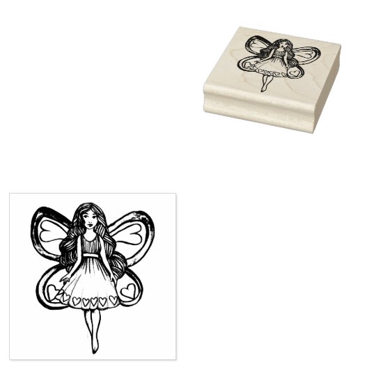 Valentinstag Fairy Liebe Gummistempel (Stempel)