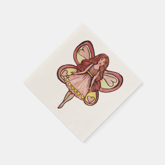 Valentinstag Fairy Liebe Serviette (Ecke)