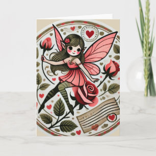 Valentinstag Fairy Valentine Karte