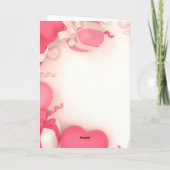 Valentinstag Faltenkarte Feiertagskarte (Rückseite)