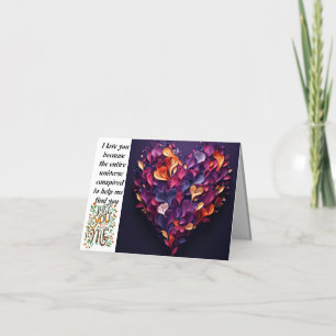 Valentinstag Faltschachtel Feiertagskarte