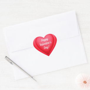 Valentinstag Fancy Rote Herzen Personalisiert Herz-Aufkleber