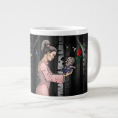Valentinstag Fantasy Jumbo-Tasse (Vorderseite Rechts)