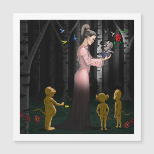 Valentinstag Fantasy-Romance Magnetkarte