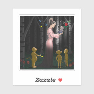Valentinstag-Fantasy-Romantik Aufkleber