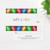 Valentinstag farbenfrohe rustikale Herzkarte (Schreibtisch)