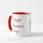 Valentinstag Faultier Tasse (Vorderseite Links)