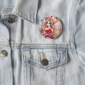 Valentinstag-Fee-Anstecknadel Button (Beispiel)