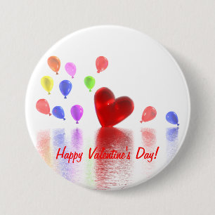 Valentinstag-Feier Button