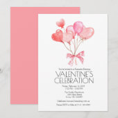 Valentinstag Feier Einladung 12x18 einladen (Vorne/Hinten)