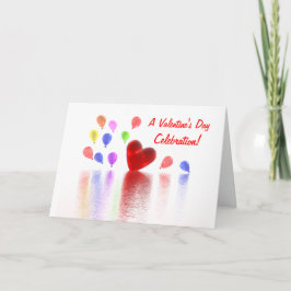 Valentinstag-Feier-Einladung Feiertagskarte