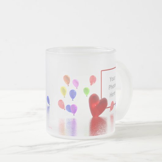 Valentinstag-Feier (Fotorahmen) Mattglastasse (VorderseiteRechts)