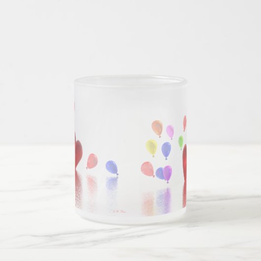 Valentinstag-Feier (Fotorahmen) Mattglastasse (Mittel)