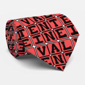 Valentinstag, Feiertag Krawatte (Gerollt)