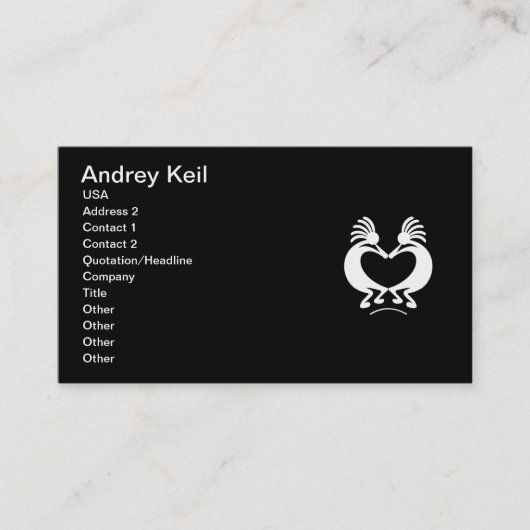 Valentinstag - Feiertags-Visitenkarte Visitenkarte (Vorderseite)