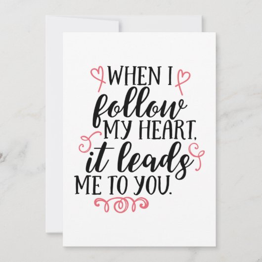 Valentinstag Feiertagskarte (Vorderseite)