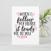 Valentinstag Feiertagskarte (Stehend Vorderseite)