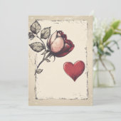 Valentinstag Feiertagskarte (Stehend Vorderseite)