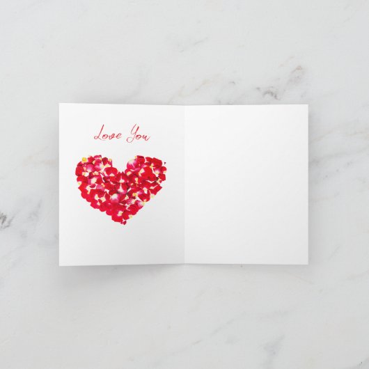 Valentinstag Feiertagskarte (Innenseite)