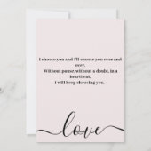 Valentinstag Feiertagskarte (Rückseite)