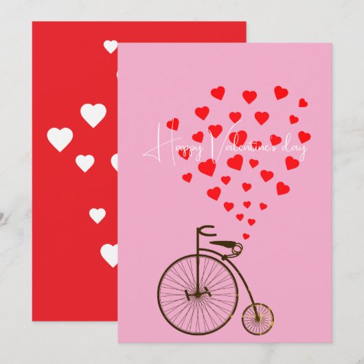 Valentinstag feiertagskarte (Vorne/Hinten)