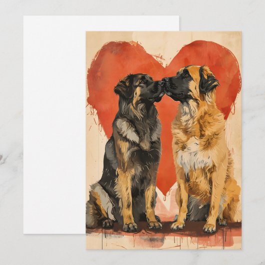 Valentinstag Feiertagskarte (Vorne/Hinten)