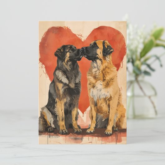 Valentinstag Feiertagskarte (Stehend Vorderseite)