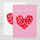 Valentinstag Feiertagskarte (Vorne/Hinten)