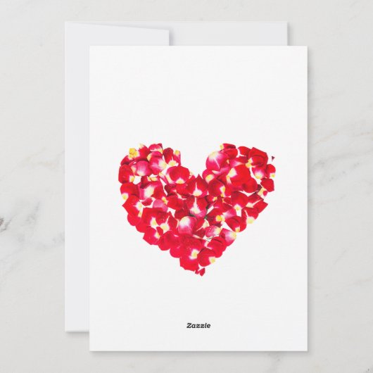 Valentinstag Feiertagskarte (Rückseite)