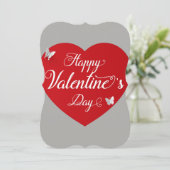 Valentinstag Feiertagskarte (Stehend Vorderseite)