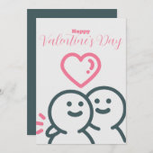 Valentinstag Feiertagskarte (Vorne/Hinten)